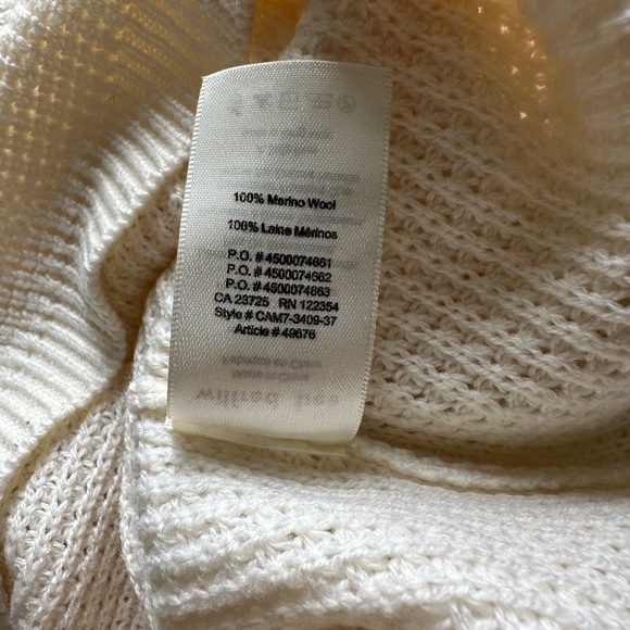 Wilfred Free Isabelli Waffle Knit Crew Neck Sweater Merino Wool Women XXS Hi Lo - Picture 10 of 11